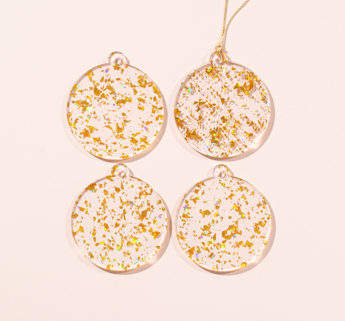 GLITTER BAUBLE TAG