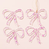 GLITTER BOW TAG