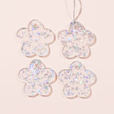 GLITTER FLOWER TAG