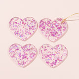 GLITTER HEART TAG