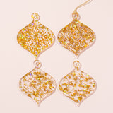 GLITTER ORNATE BAUBLE TAG