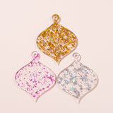 GLITTER ORNATE BAUBLE TAG
