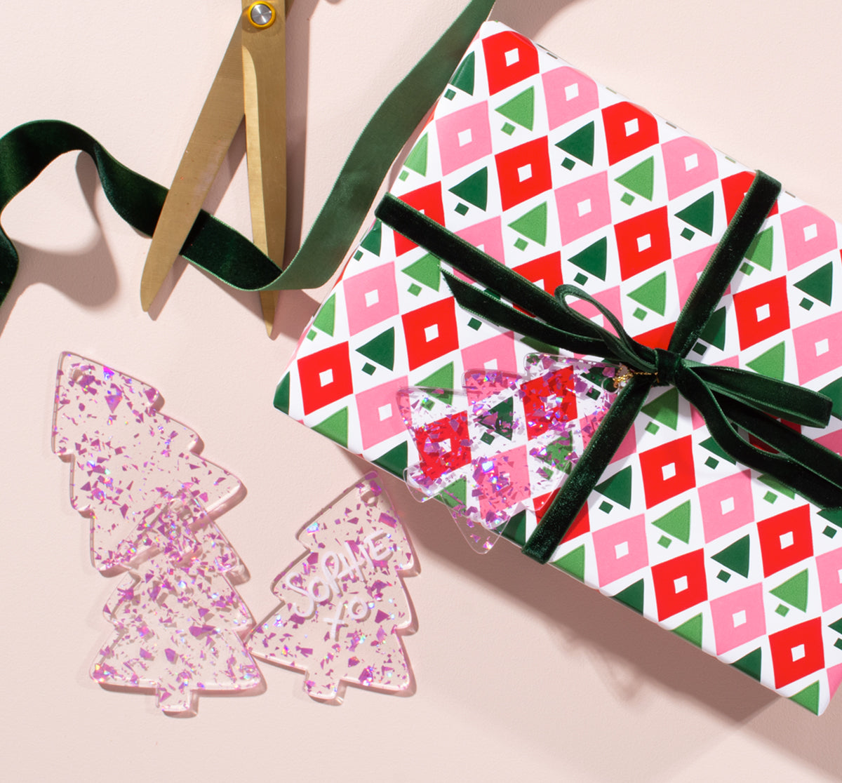 GLITTER TREE TAG