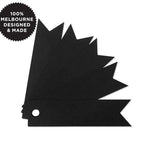 10 FLAG TAGS BLACK