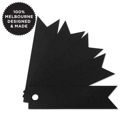 10 FLAG TAGS BLACK