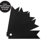 10 FLAG TAGS BLACK
