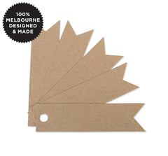 10 FLAG TAGS KRAFT