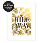 HIDE AWAY LETTERPRESS PRINT