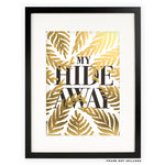 HIDE AWAY LETTERPRESS PRINT