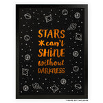 STARS LETTERPRESS PRINT