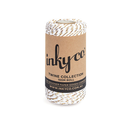 TWISTED TWINE NATURAL WITH METALLIC GOLD