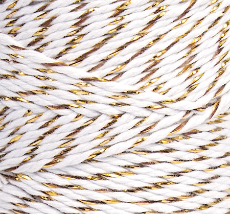 TWISTED TWINE NATURAL WITH METALLIC GOLD