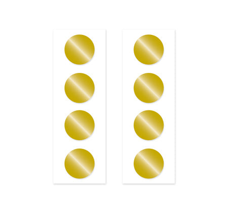 100 PLAIN GOLD SEALS
