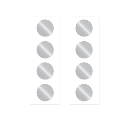 100 PLAIN  SILVER SEALS
