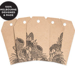 10 FLOWER TRIBE KRAFT TAGS