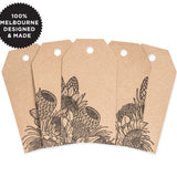 10 FLOWER TRIBE KRAFT TAGS