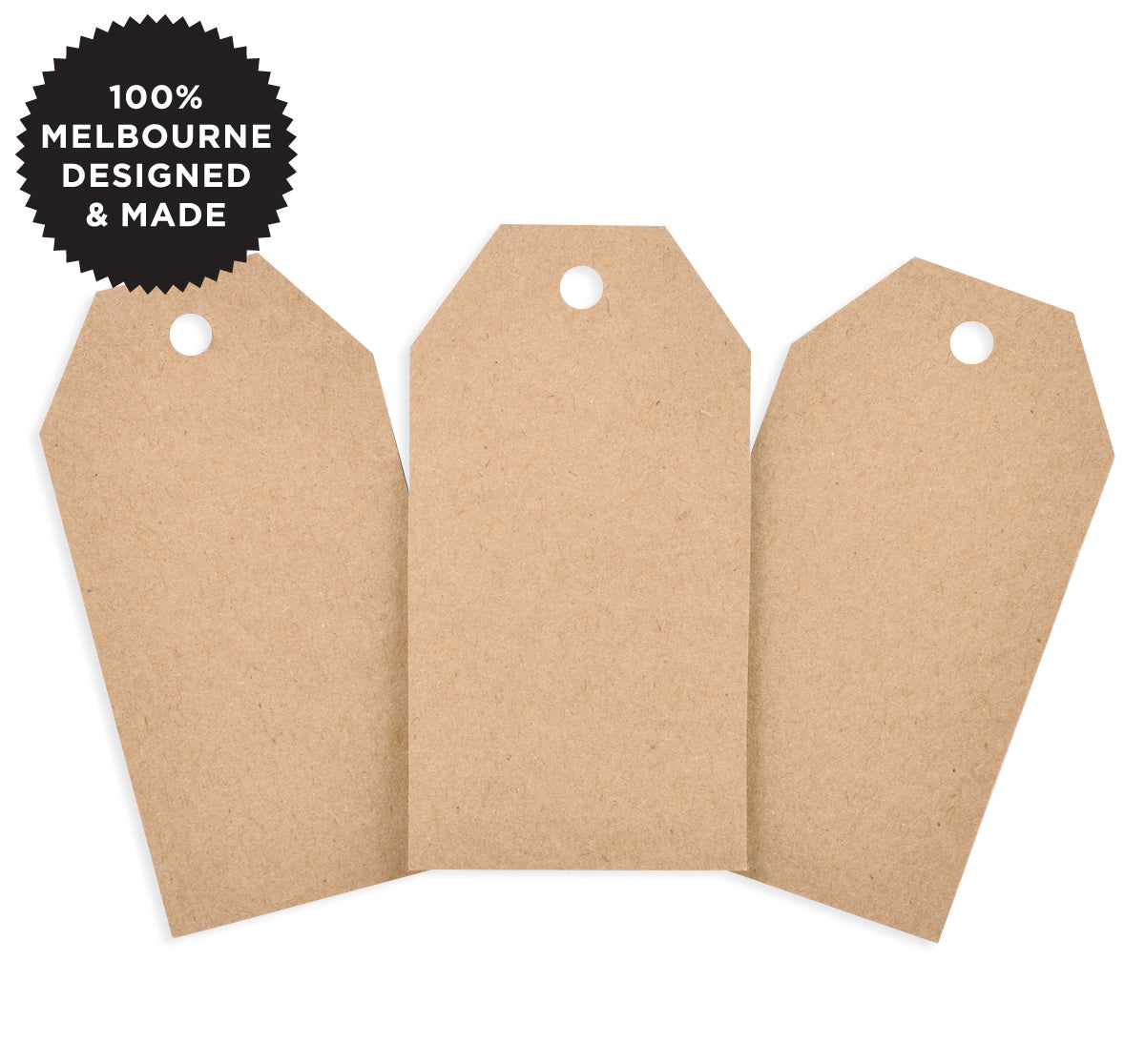 10 KRAFT TAGS