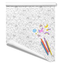 UNICORNS COLOUR-IN WRAP