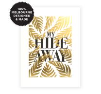 HIDE AWAY LETTERPRESS PRINT