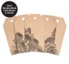 10 FLOWER TRIBE KRAFT TAGS